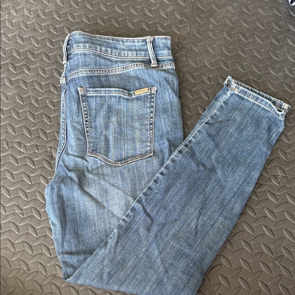 White House Black Market Women’s Skinny Jeans - Medium Blue Wash - Extra High Ri